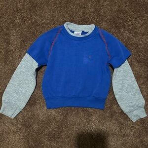 Vintage Kids Blue and Gray Sweatshirt